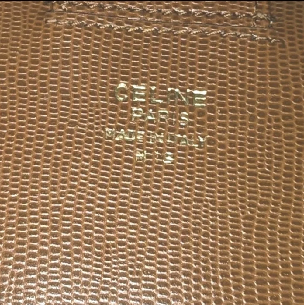 Unique Celine Tan Women's Long Wallet With Kisslock Coin Purse